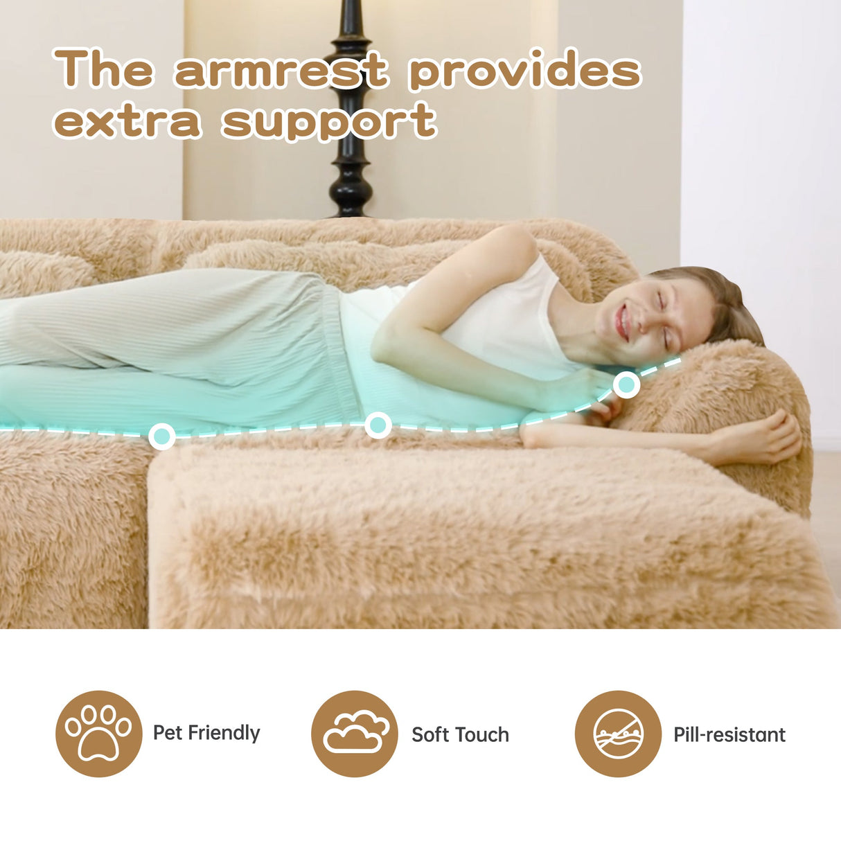 U-Shaped Boneless Sofa
