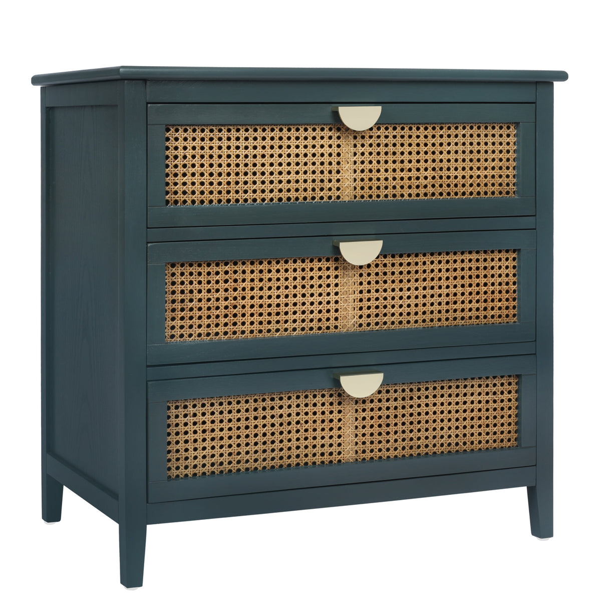 3 Drawer Cabinet Natural Rattan