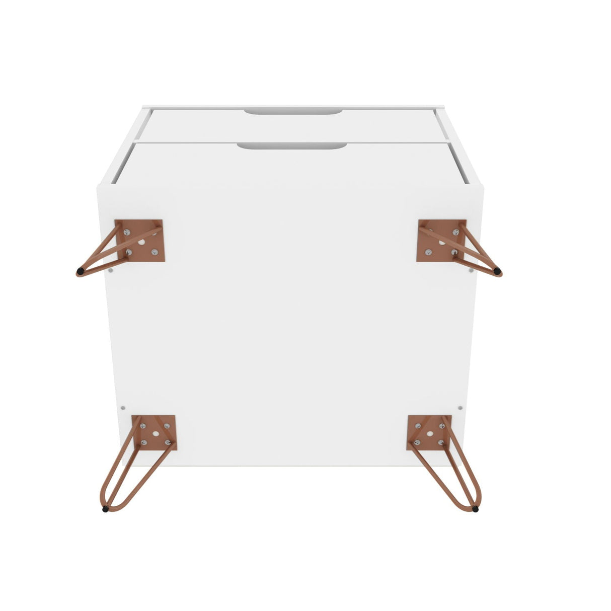 Rockefeller - Nightstand With 2 Drawers - White