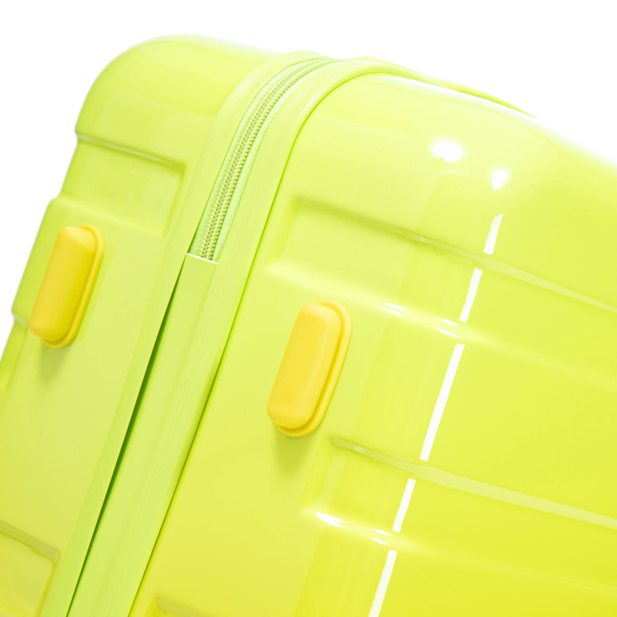 20'/24'/28' 3-Piece PC Spinner Wheel Luggage Set (Yellow+Green)