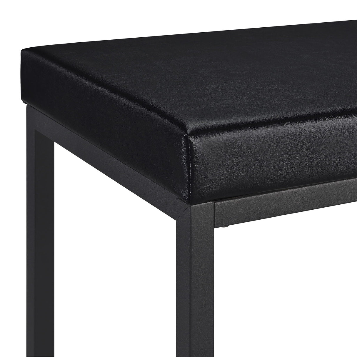 Klekner - 4 Piece Counter Height Table Set With Nesting Tables And Backless Stools - Charcoal