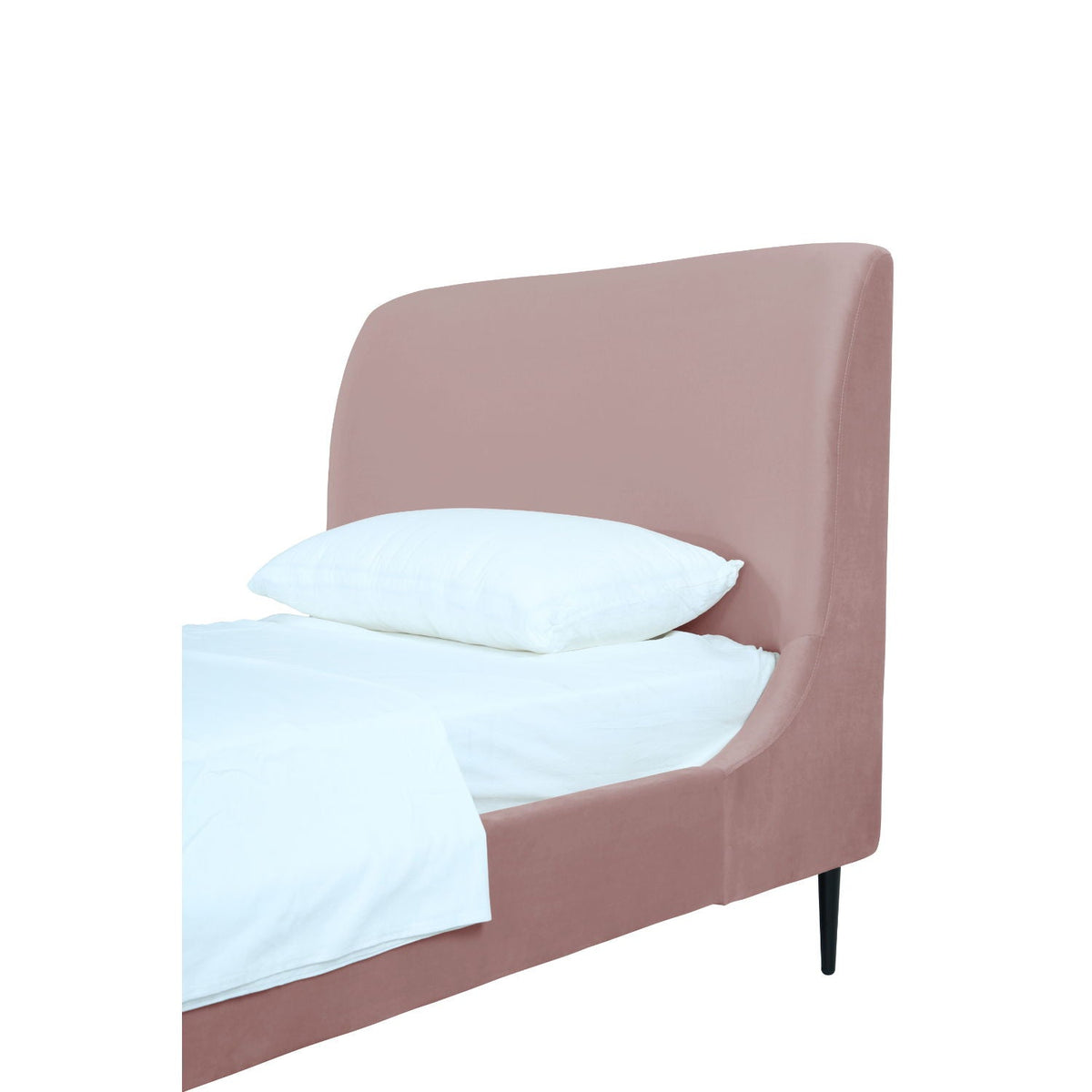 Heather - Upholstered Bed With Curved Headboard