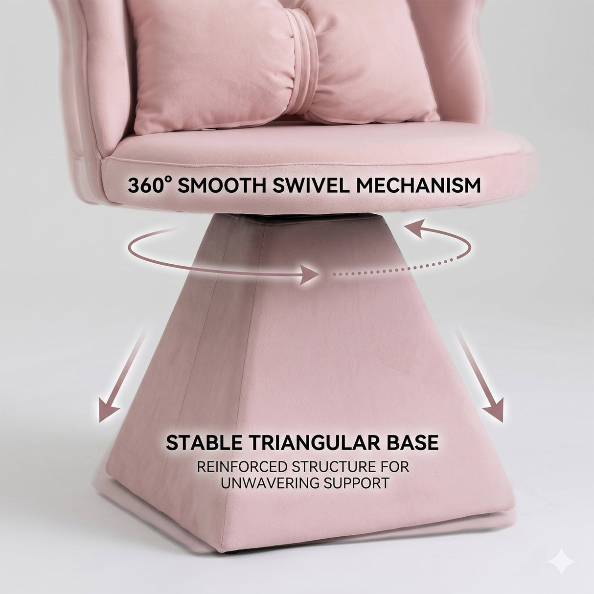 Vanity Chair with Butterfly Back
