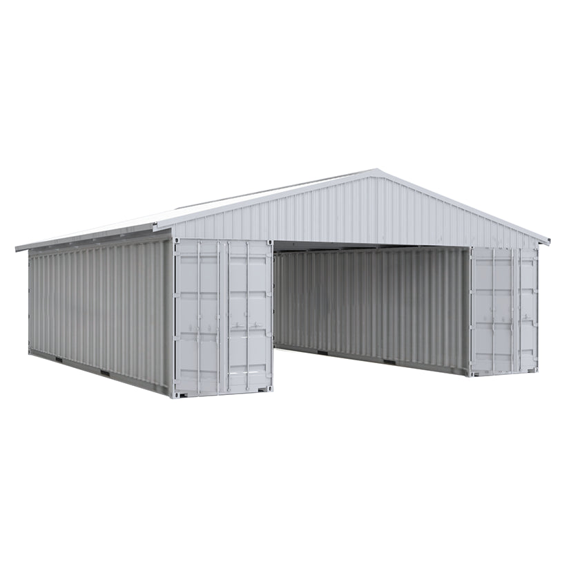 40FT x 36FT Container Roof Kit – Heavy-Duty Steel Shelter