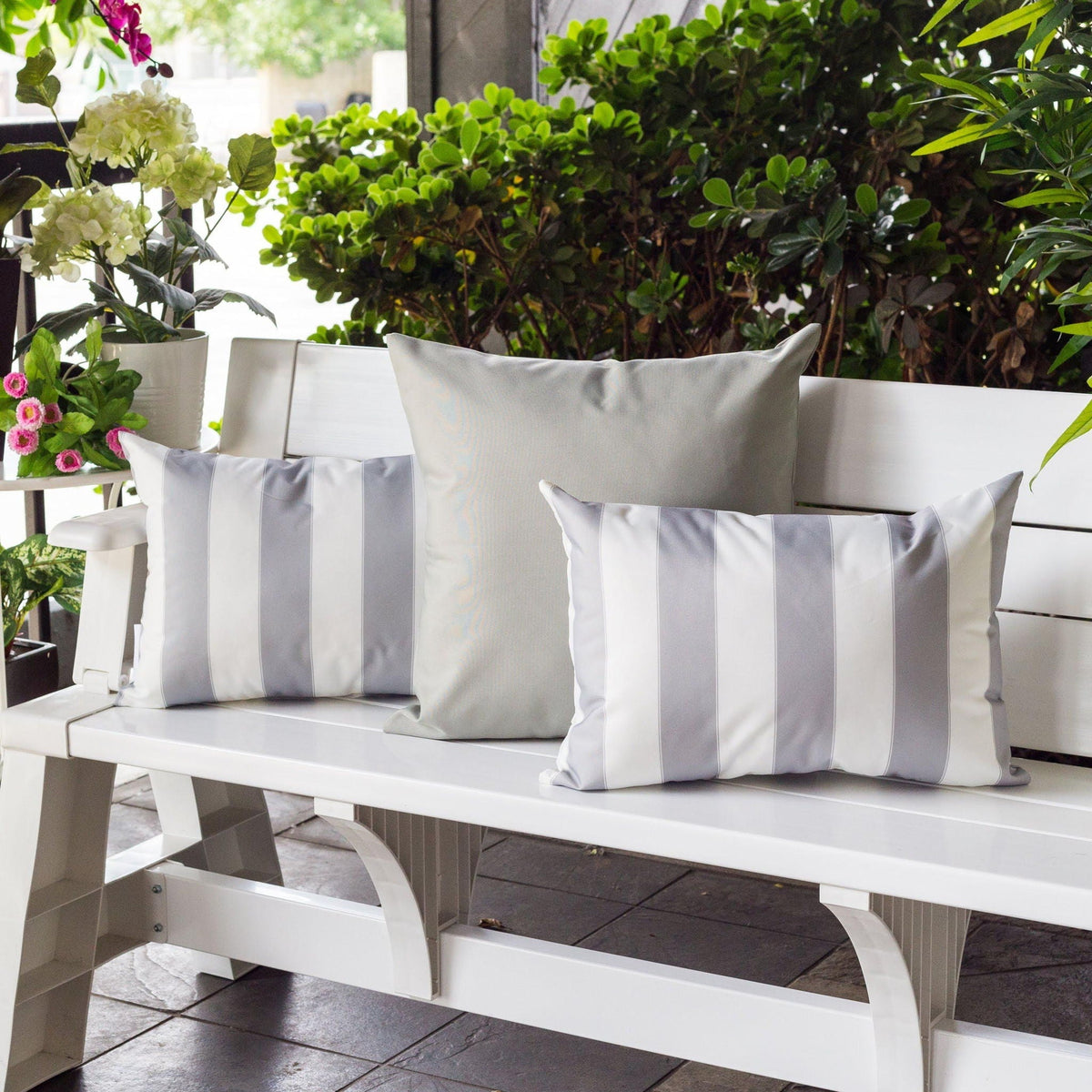 Horizon Stripe Pillow Outdoor & Indoor