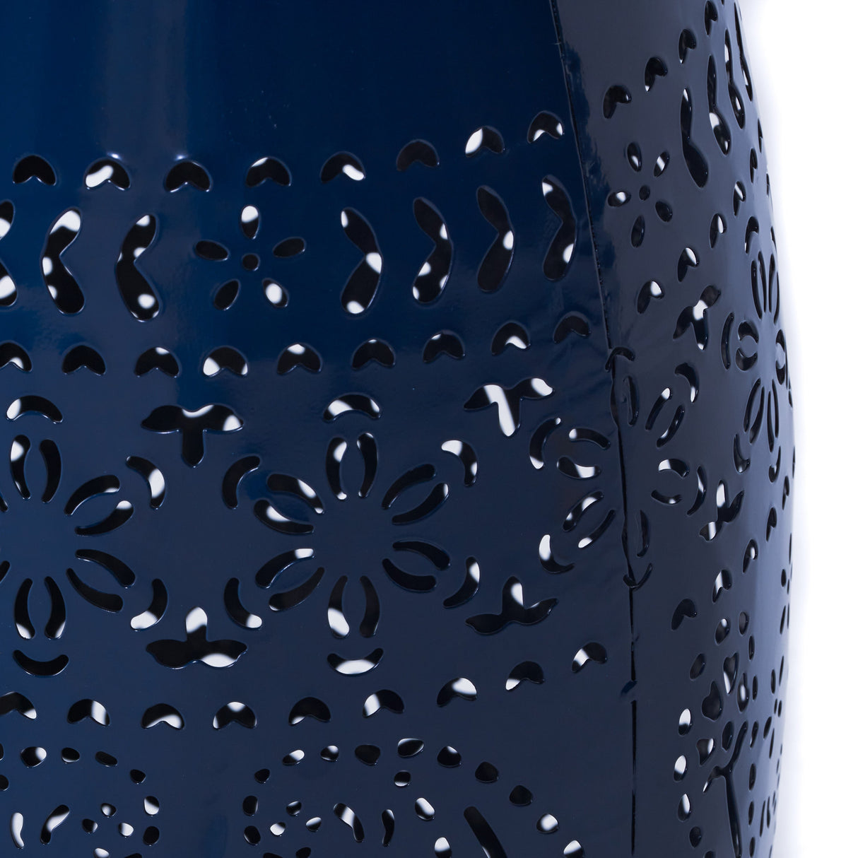 Ruby Side Table Lace Cut Metal End Table for Indoor & Outdoor Use