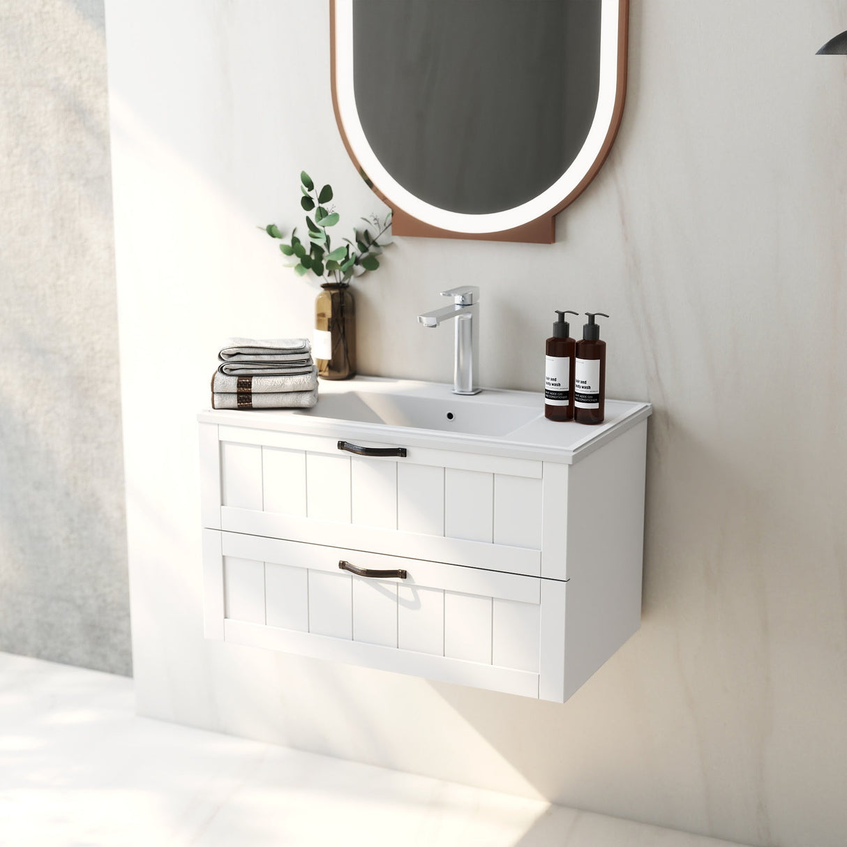 31.5" Bathroom Vanities Cabinet with Sink Combo