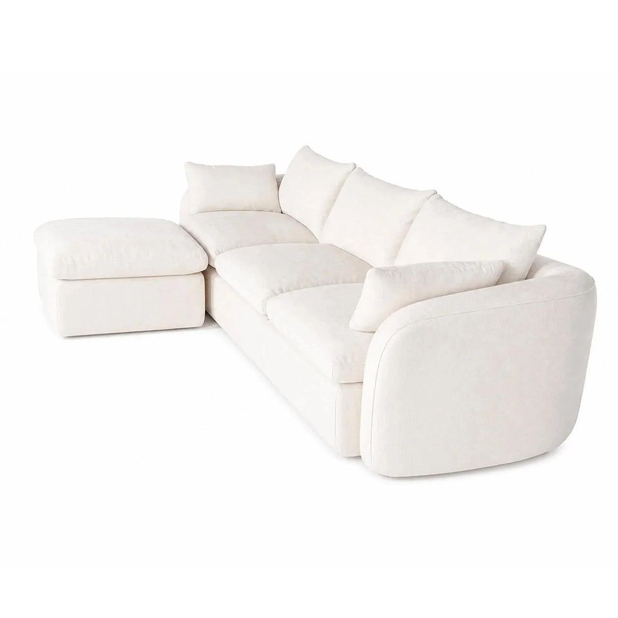 Fully Sponge Compressed Sectional Sofa
