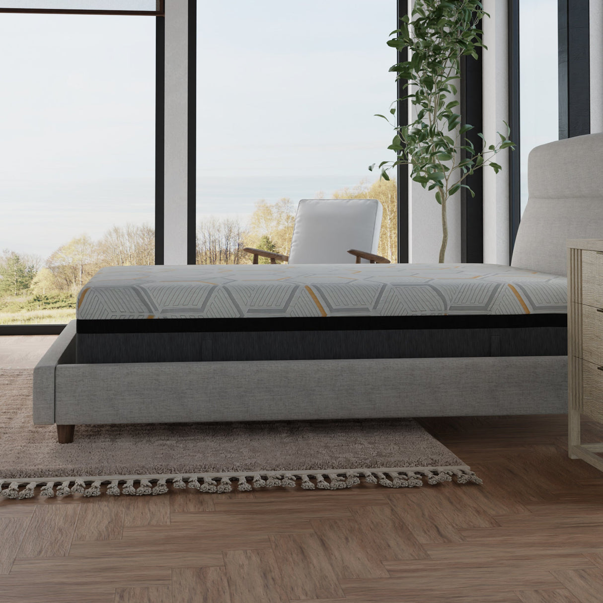 Hybrid Copper Gel Cooling Memory Foam Mattress with Edge Support