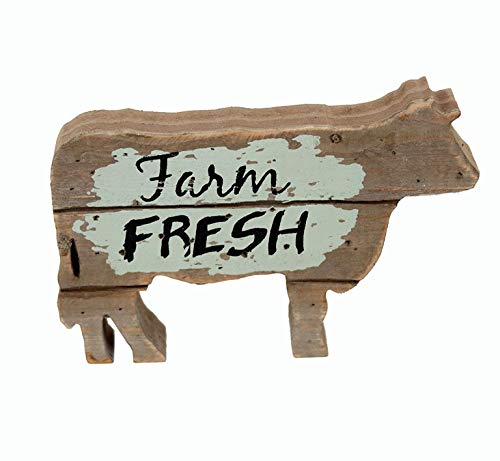 Farm-Fresh-Wood-Cow-Tabletop-Decor,-Farmhouse-Rustic-Wood-Cow-Statue,-Mini-Vintage-Animal-Home-Decor-Sculptures-&-Statues