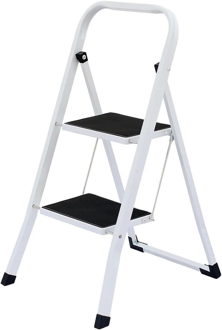 Lightweight Folding Step Stools with Anti-Slip Pedal - 330lbs Capacity