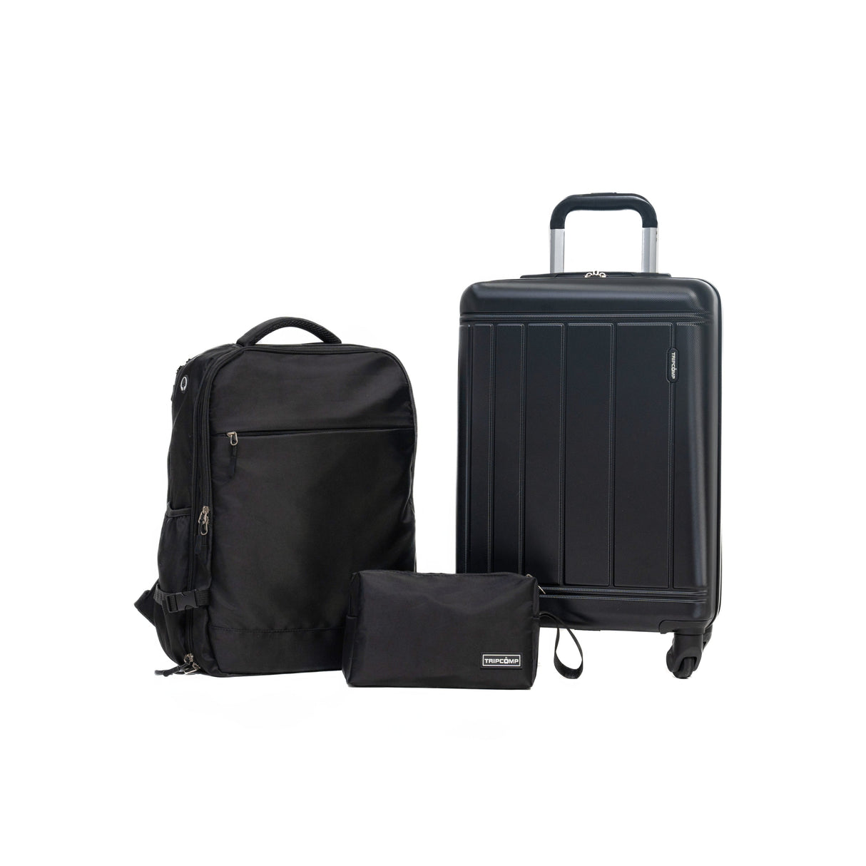 9-Piece Black Luggage Set by GigaTech with TSA Lock