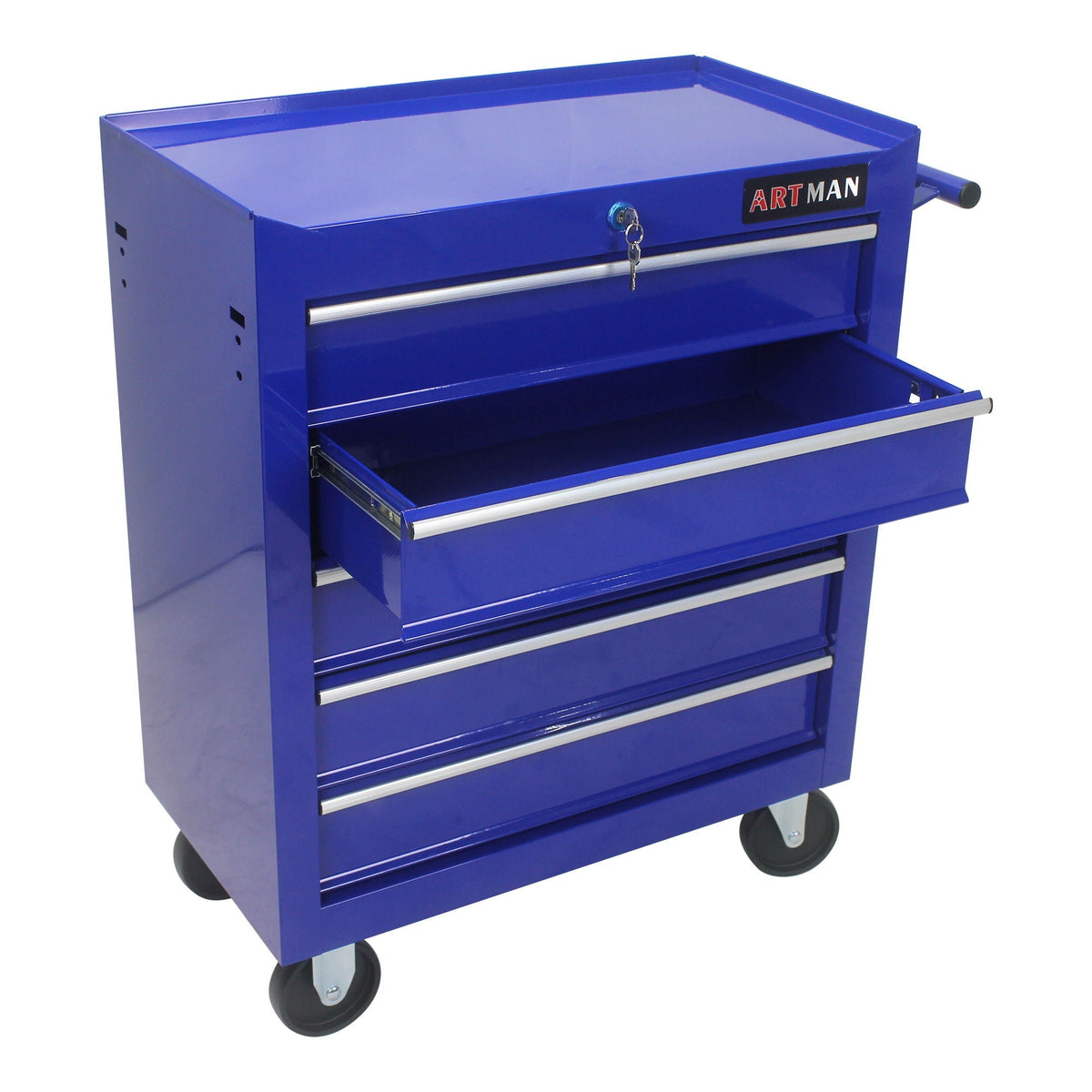 Multifunctional Tool Cart With Wheels And Drawers