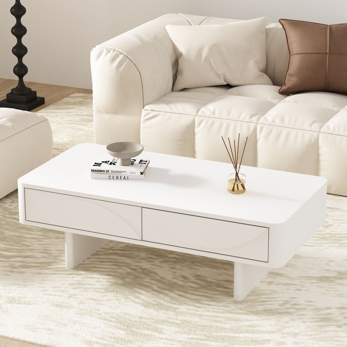 Ella - Coffee Table With 2 Full Extension Drawers