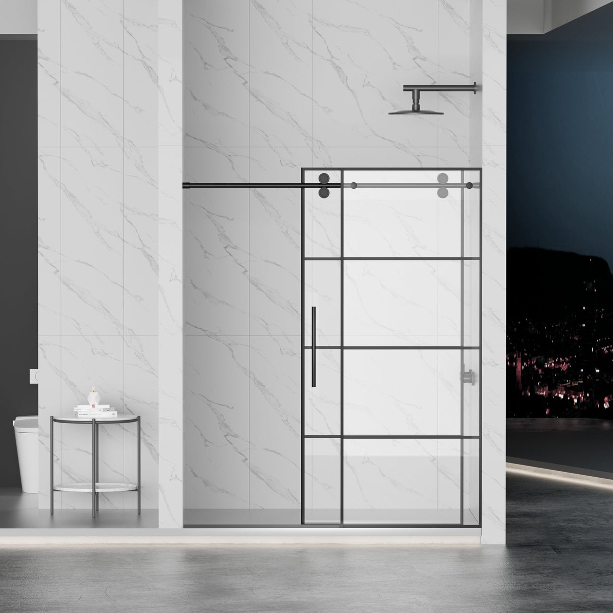 Matte Shower Doors - 56-60" W x 72" H
