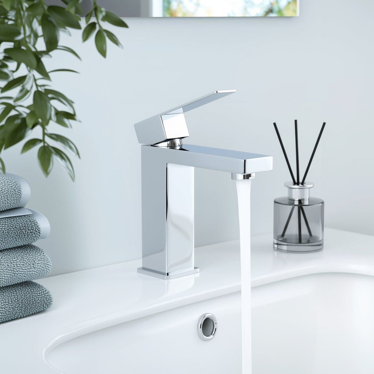 Modern Chrome Bathroom Sink Faucet