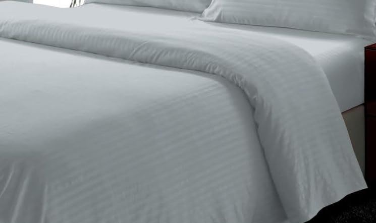 Faith, Hope, Love Home Decor 6 Piece Full Stripe Sheet Set Includes 1 Flat Sheet 1 Fitted Sheet 4 Pillow Cases