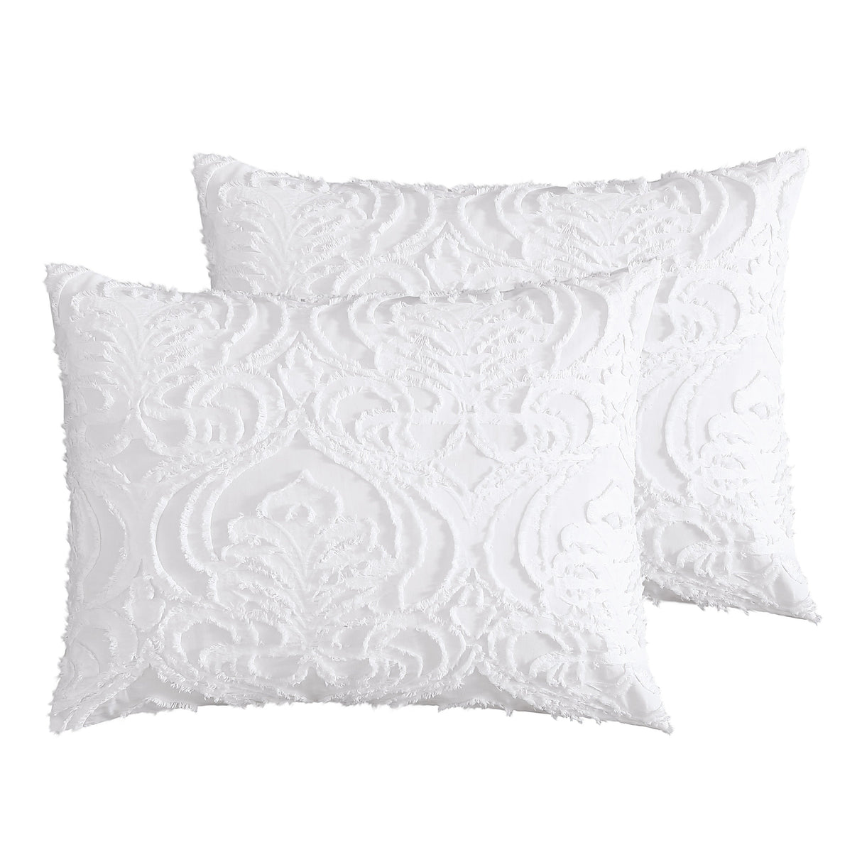 Rhapsody 6 Pc Cotton Clip Jacquard Bedding Ensemble