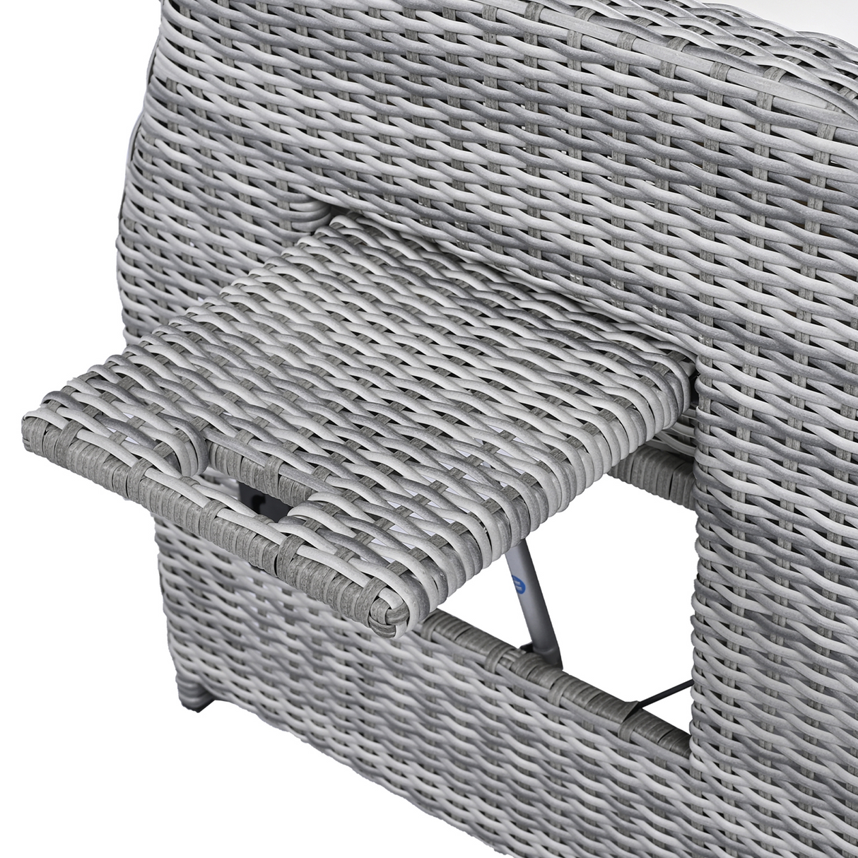 Outdoor Furniture Set Patio Rattan Furniture with Adjustable Table, Recliners, Side Tables, Ottomans