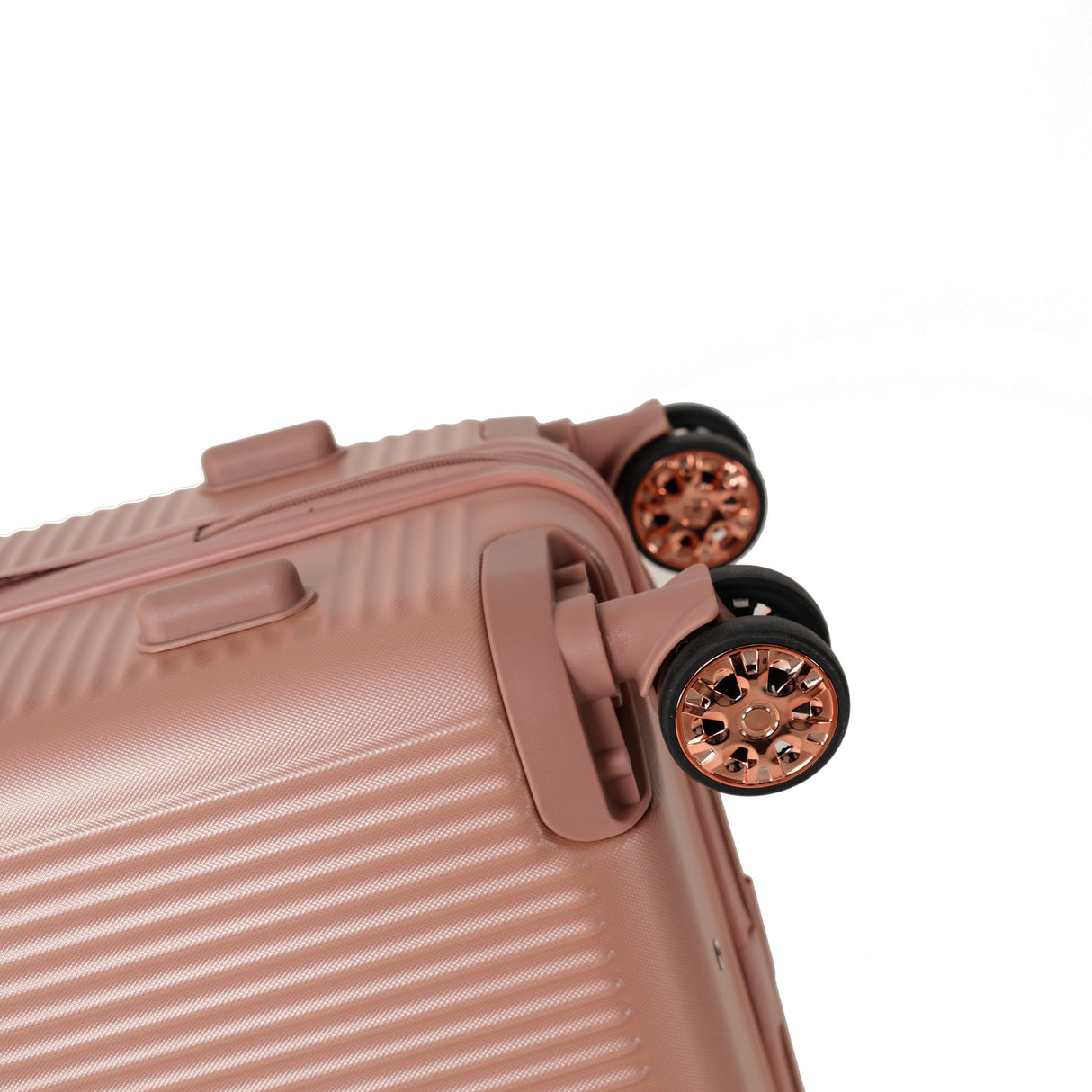 4-Piece Hard ABS Luggage Set with 360° Dual Rotating Wheels