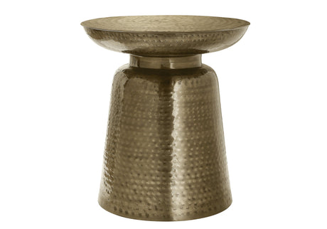 End-Table-with-Bell-Shaped-Base-and-Hammered-Texture-Side-Tables