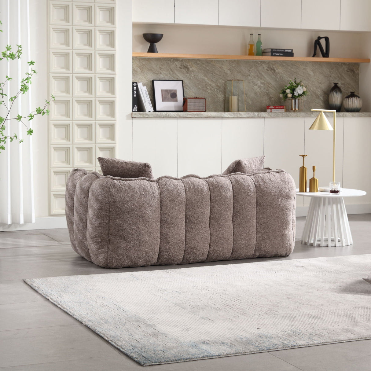 Cozy Beanbag Chair With High Resilience Foam Core For 2