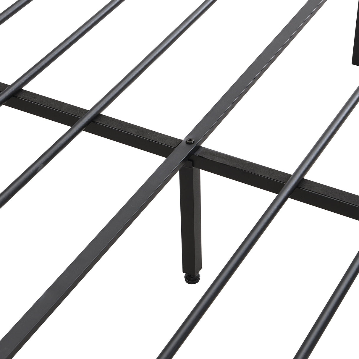 Modern Bed Frame With LED Lights, Upholstered Headboard, USB Charging