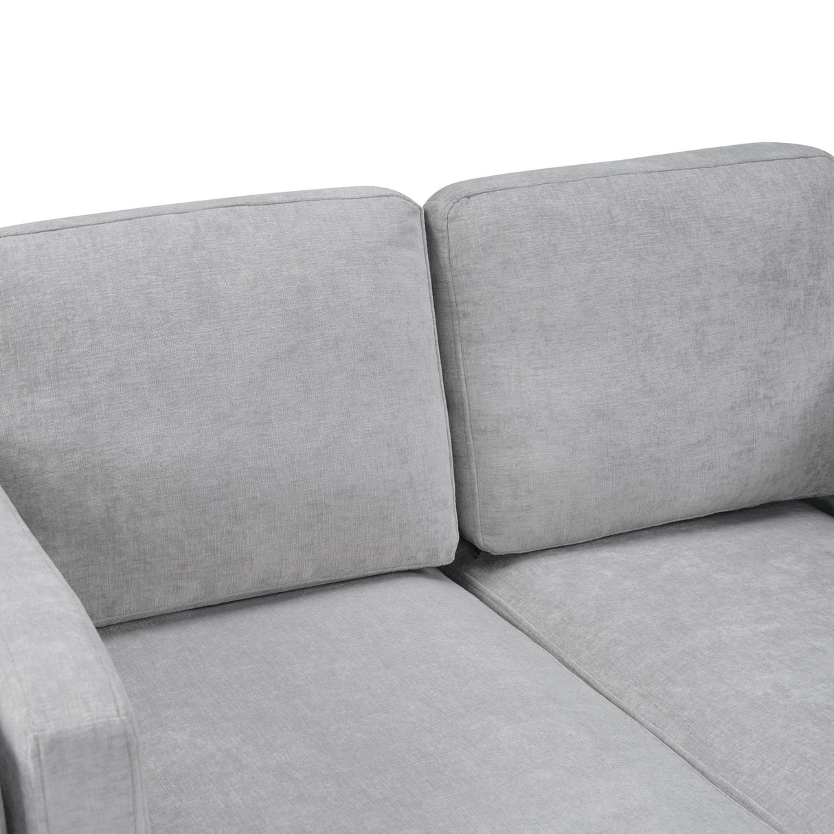 Chaise Lounge Sofa Bed With Dual Layer Armrests For Living Room
