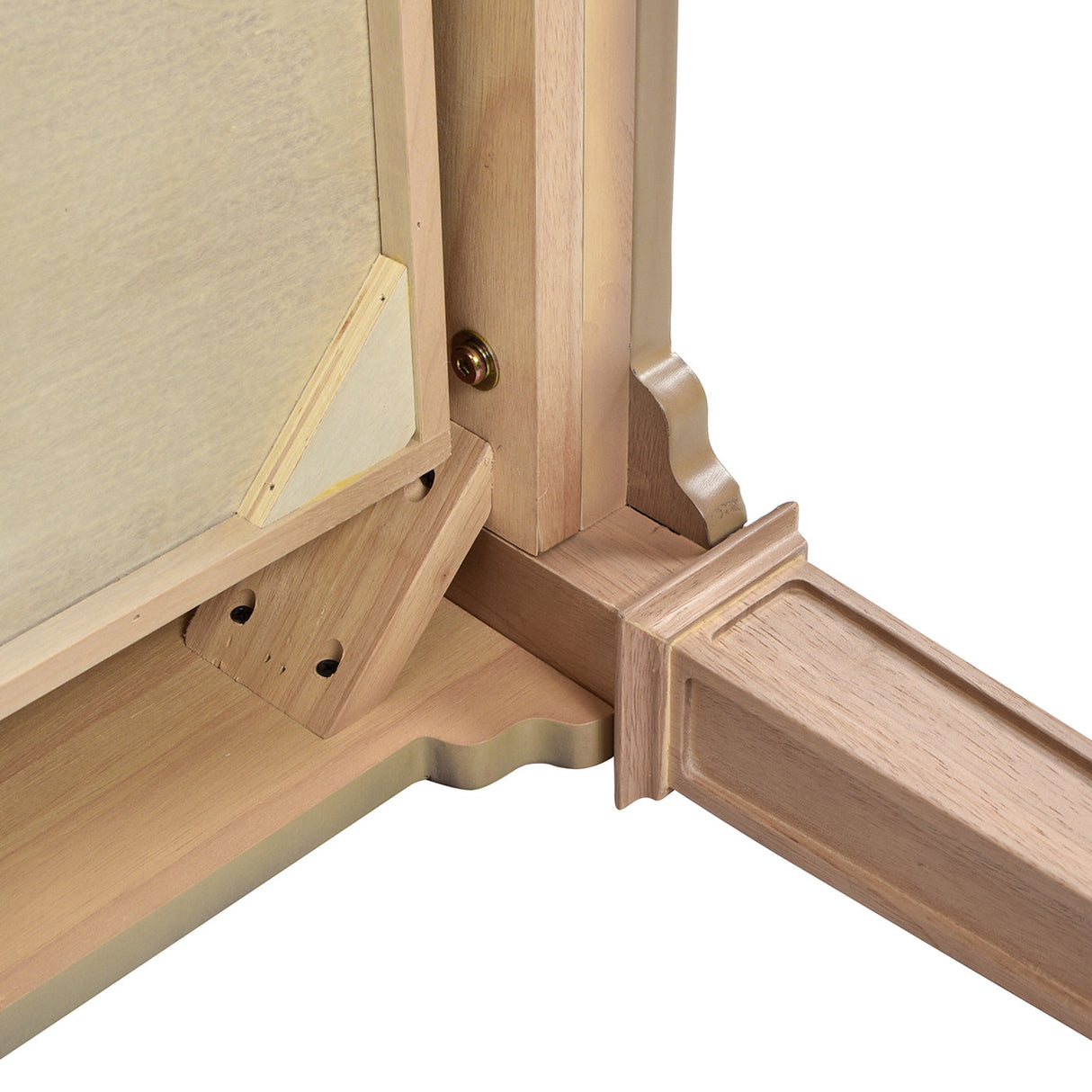 Dauphin 55" 3-Drawer Wood Executive Desk Natural Brown