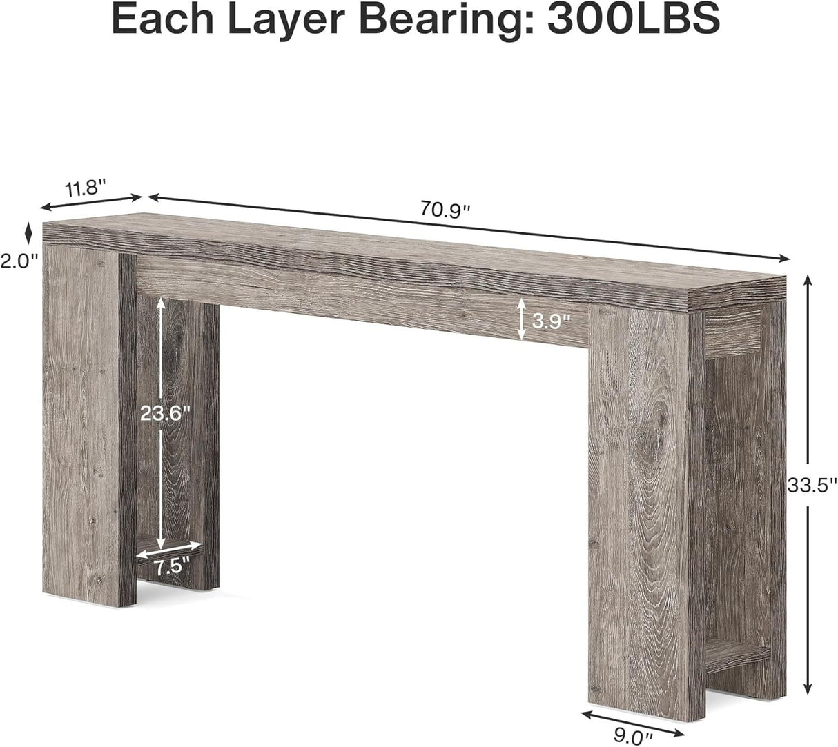 Wood Entryway Table, Console Table, Side Table