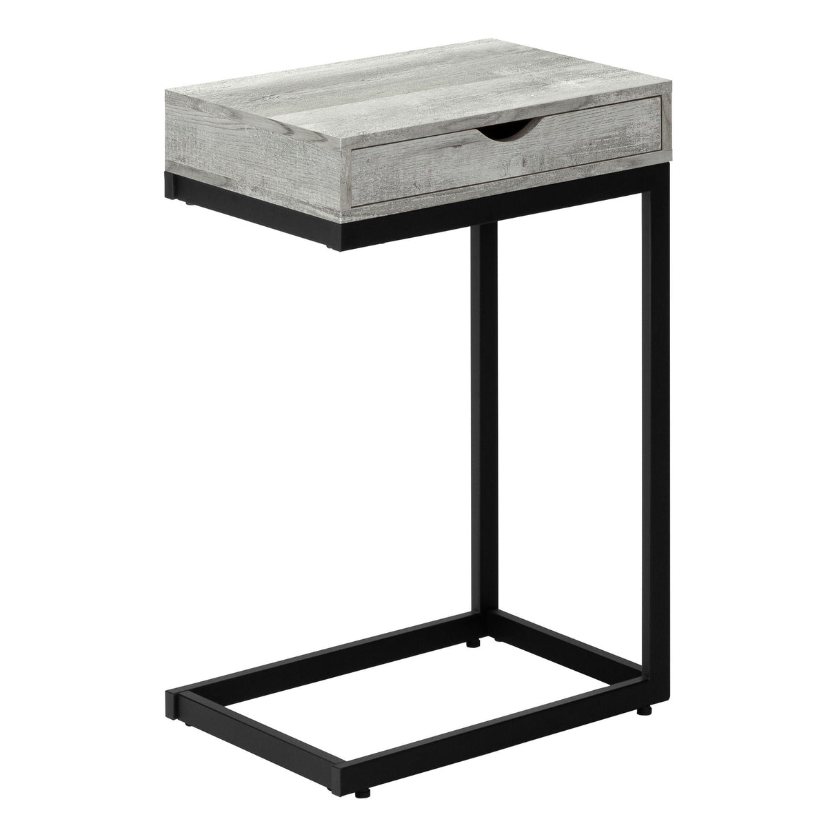 Accent Table, C-Shaped Contemporary Elegant Design