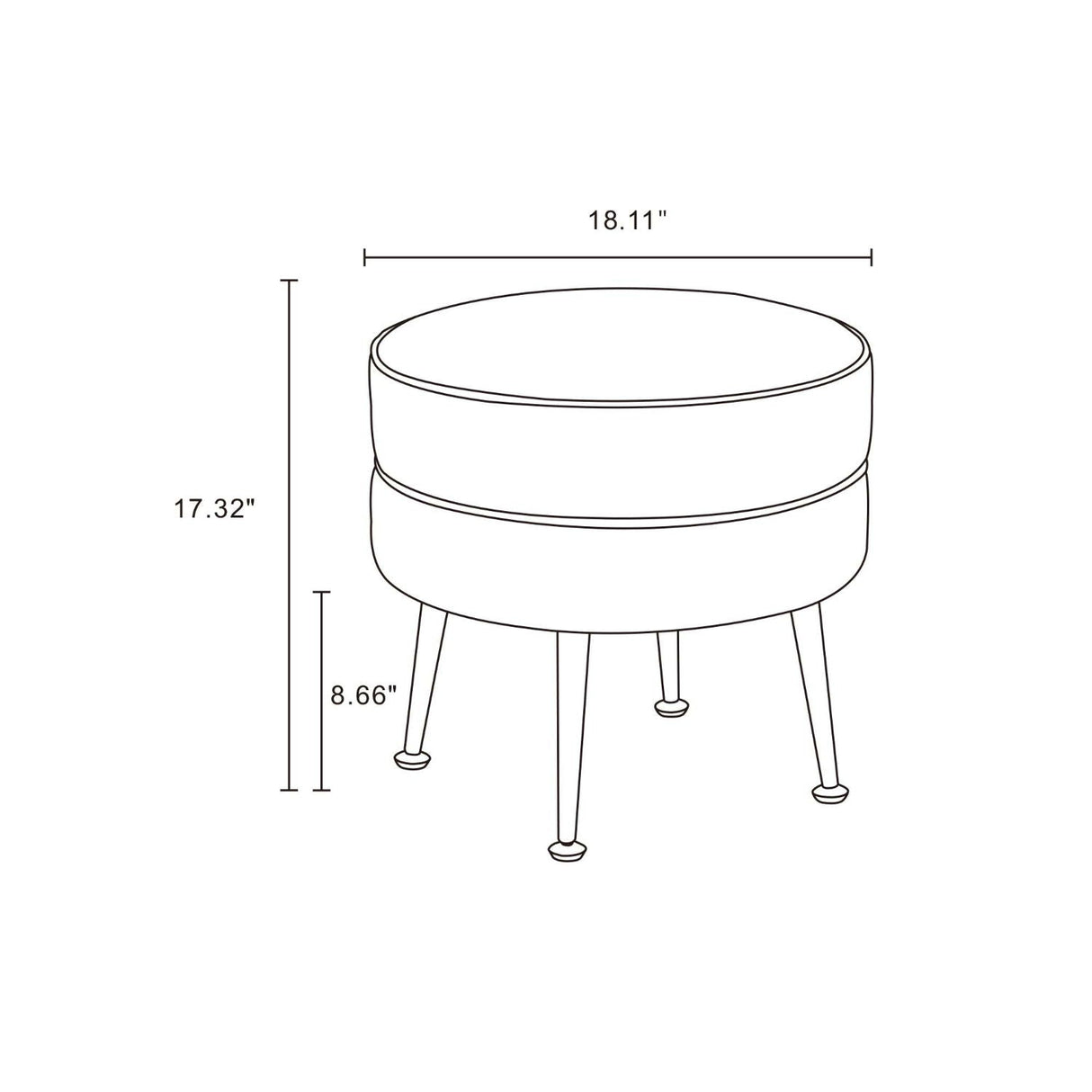 Bailey - Accent Ottoman