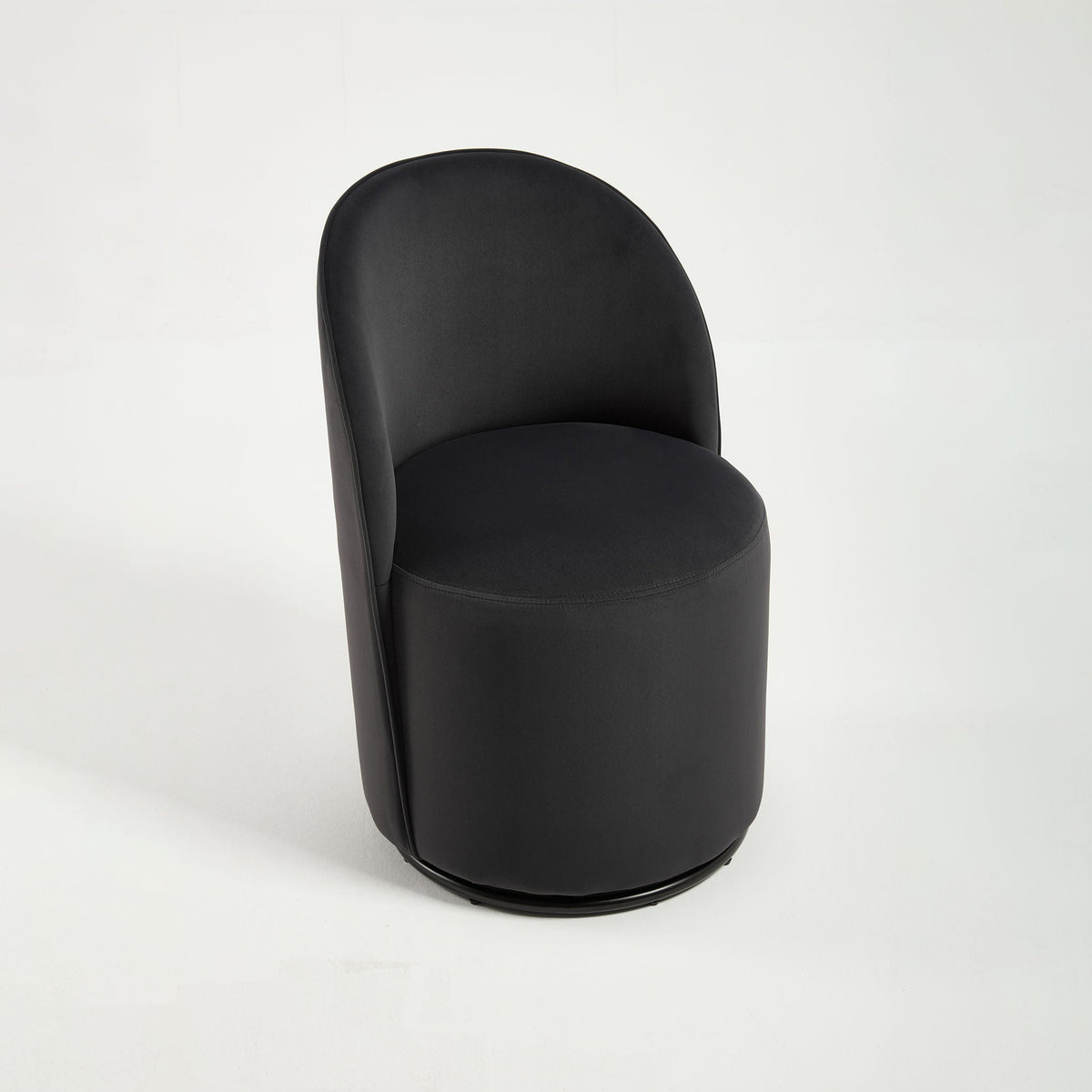 360 Degree Swivel Armless Dining Barrel Chair with Stain-Resistant Upholstery - Multiple Colors
