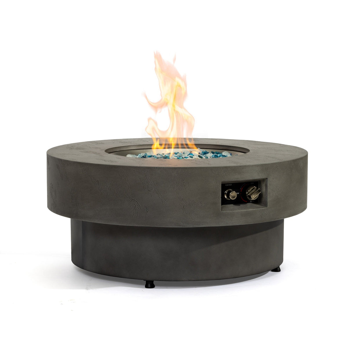 34-Inch Round Propane Fire Pit Table
