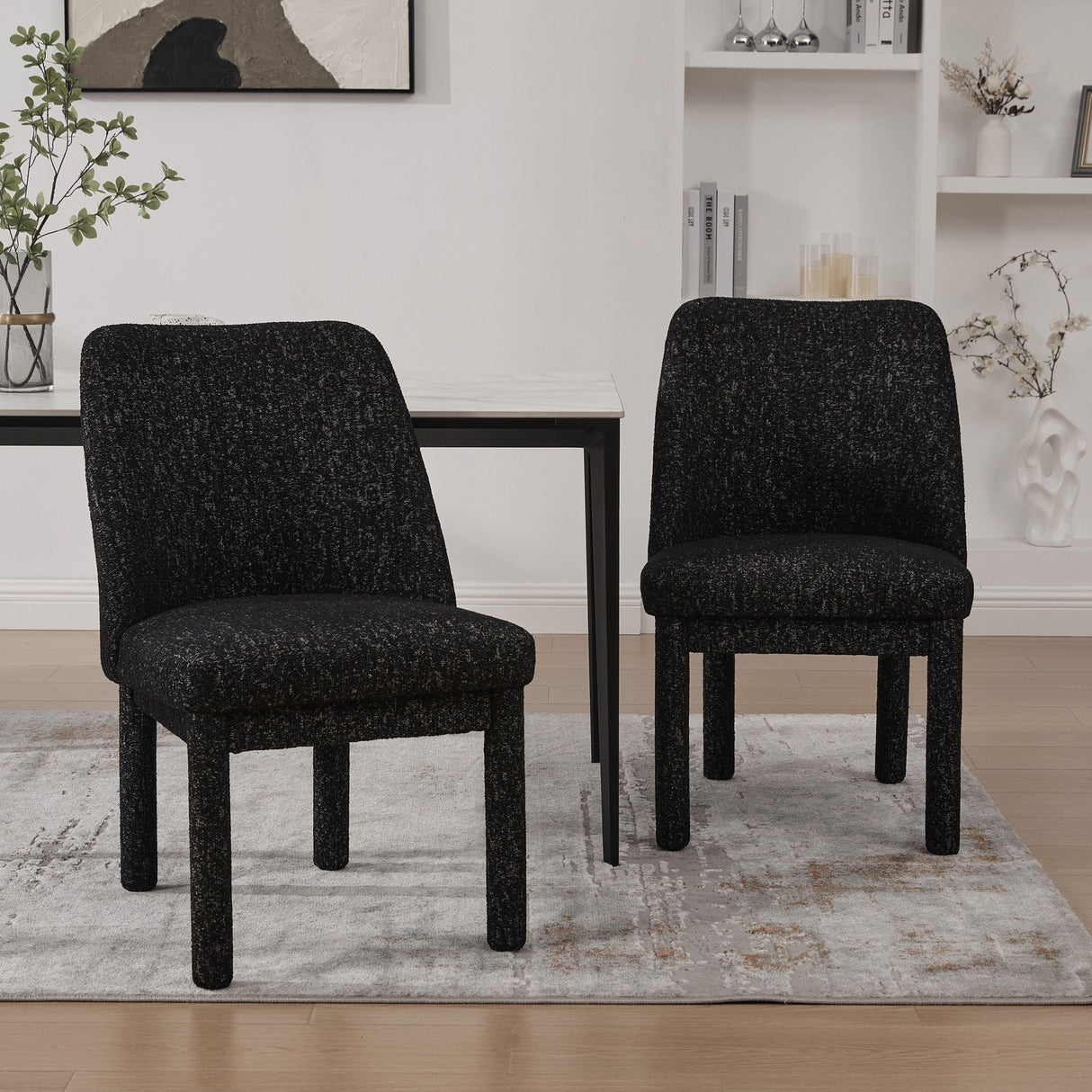 Wide Minimalist Dining Chair