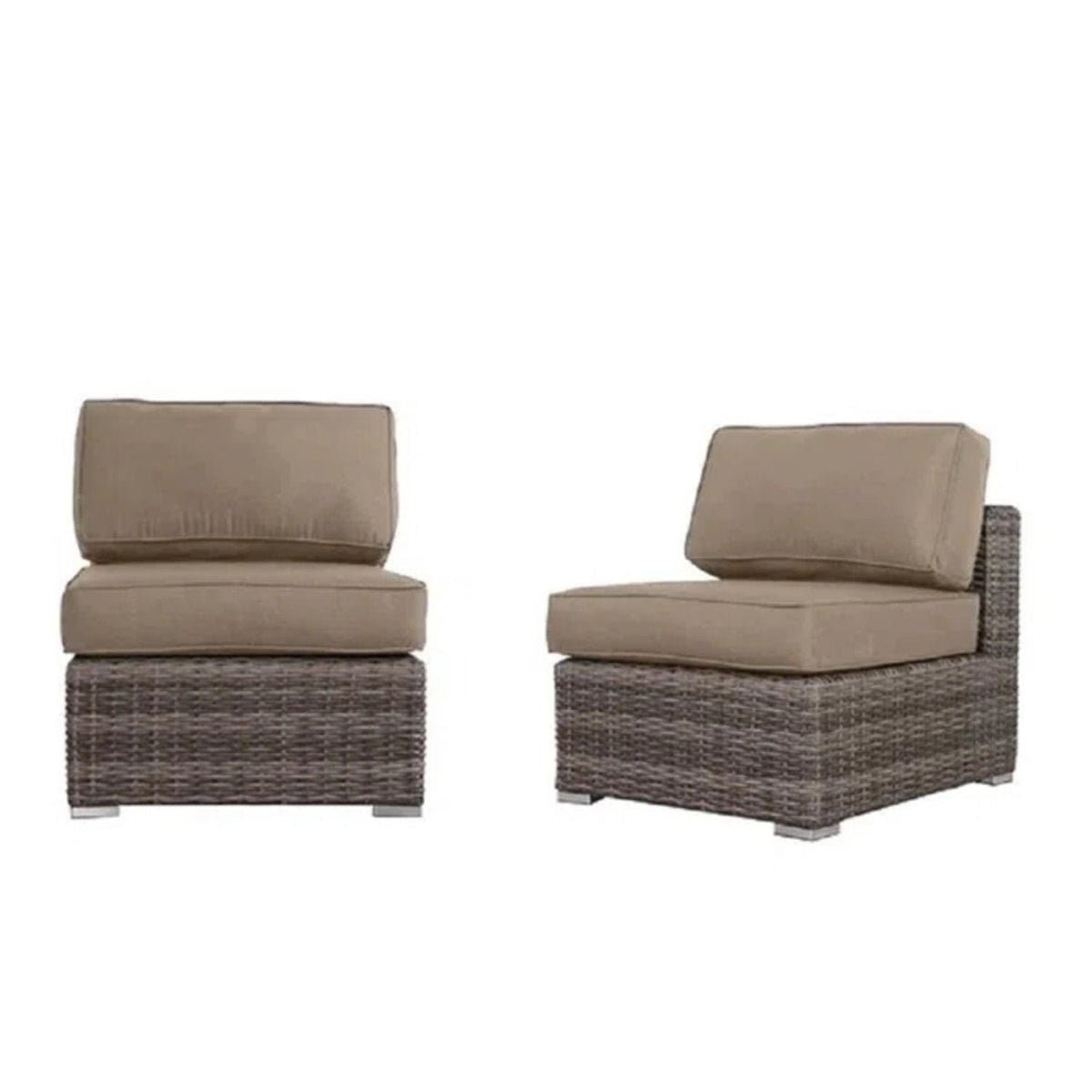 Outdoor Wicker Seating Group With Cushions