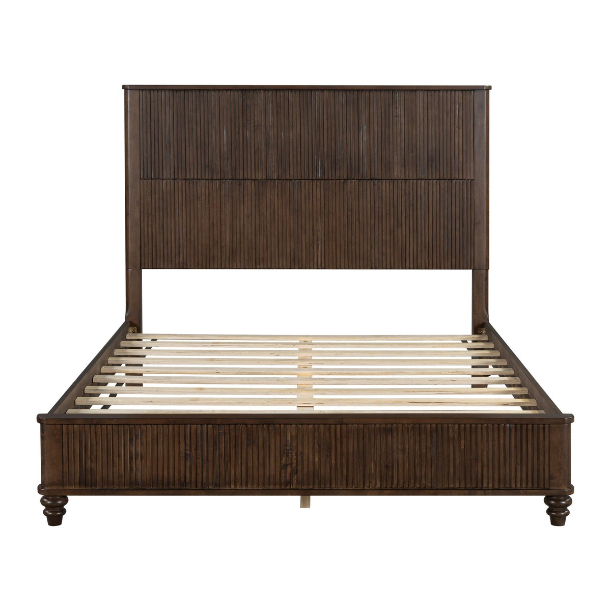 Platform Bed Frame With Tall Headboard