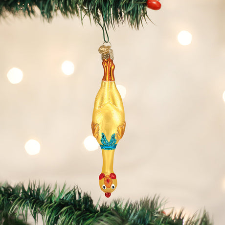 Rubber-Chicken-Ornament-Christmas-Ornaments
