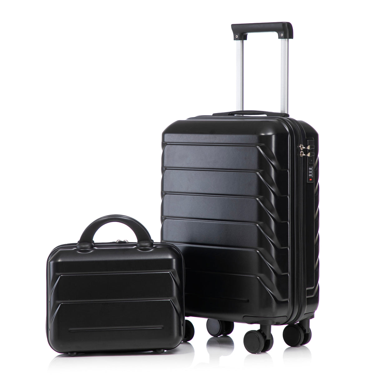 14'/20' 2-Piece ABS Spinner Wheel Luggage Set with Combination Lock