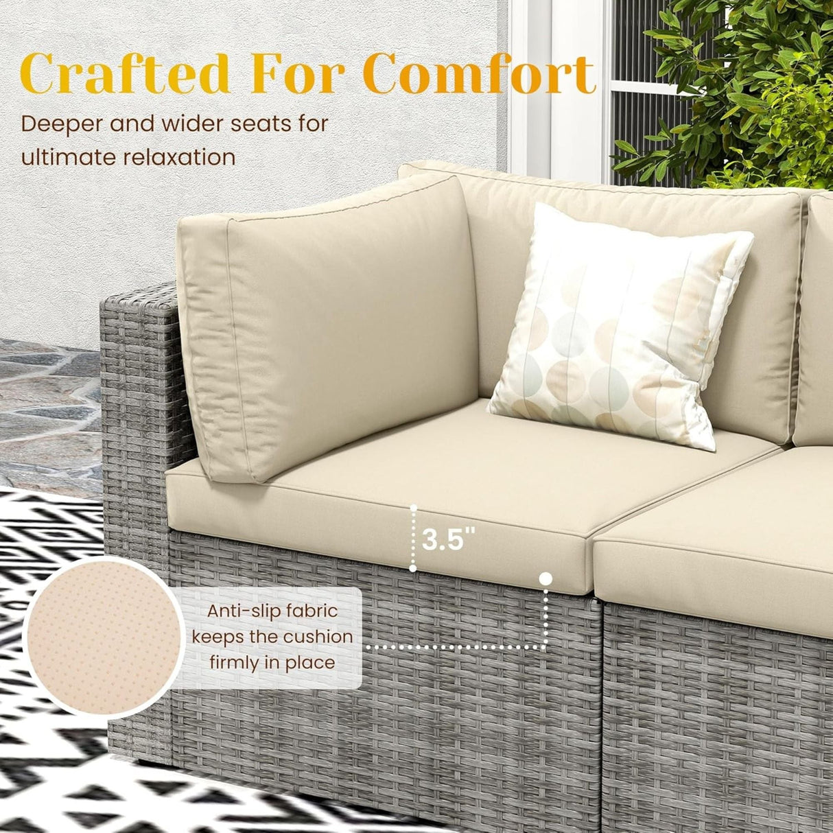 Modern Patio Set With Coffee Table