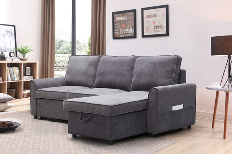Modern-modular-L-shaped-sofa-bed-with-chaise,-dark-grey-Sofas-&-Sectionals