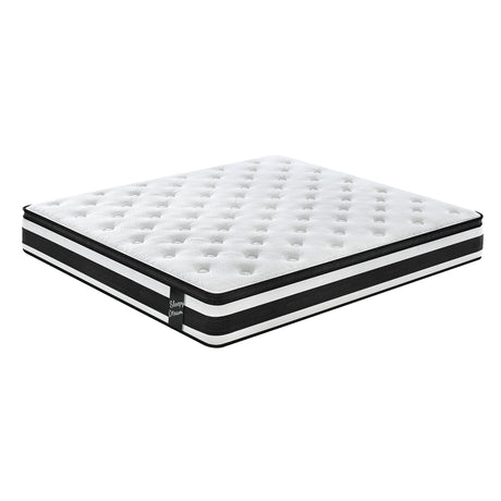 FULL-Size-Hybrid-Mattress-Breathable-Cool-Knitted-Fabric-Cover-Soft-Memory-Foam-Individual-Pocket-Spring-CetriPUR-US-Oeko-Tex100-Mattress