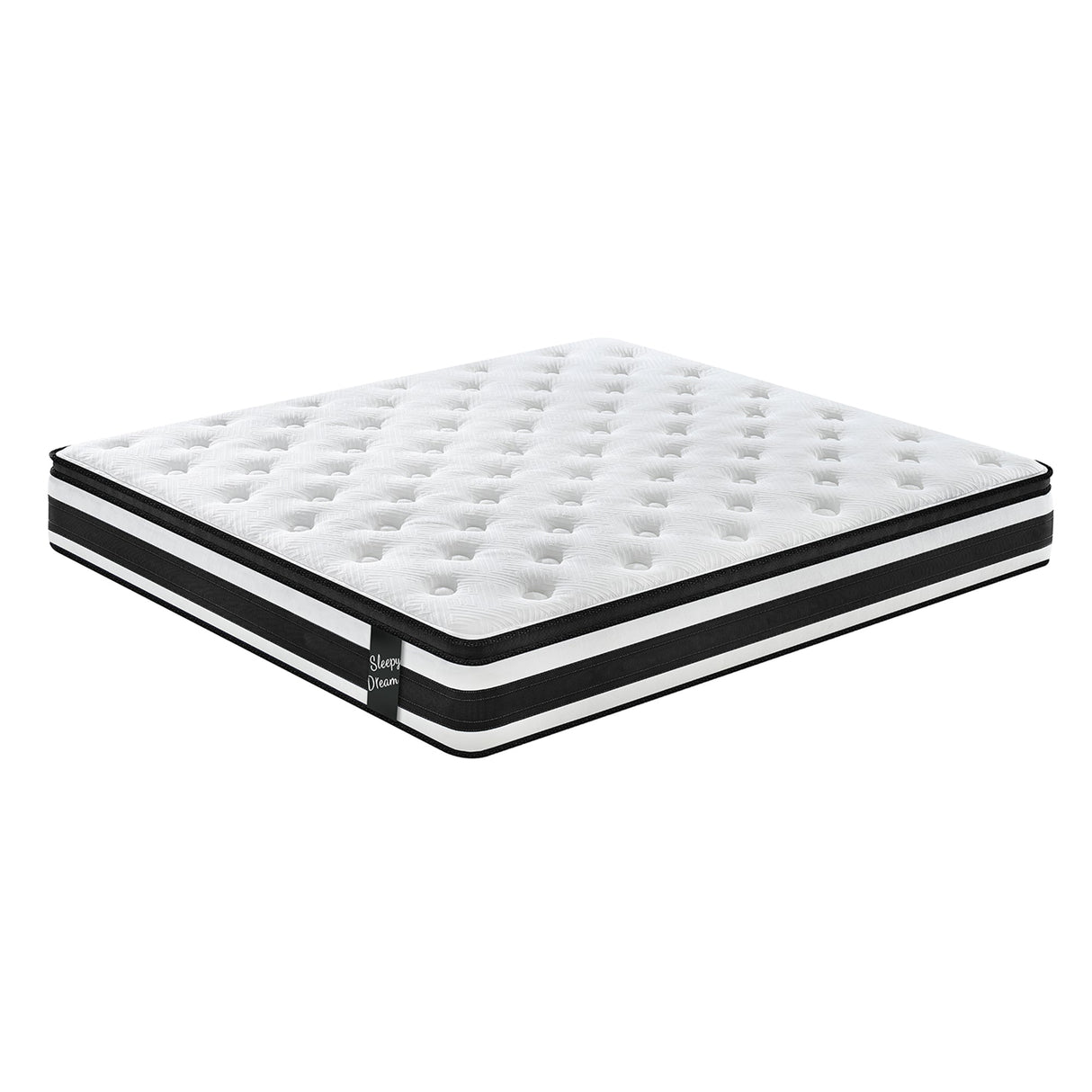 Full Size Hybrid Mattress Breathable Cool Knitted Fabric Cover Soft Memory Foam Individual Pocket Spring CetriPUR-US
