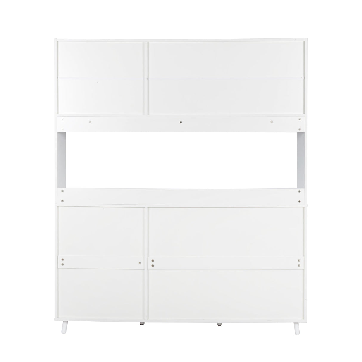 63" W Large Kitchen Hutch Cabinet, Freestanding Pantry Storage