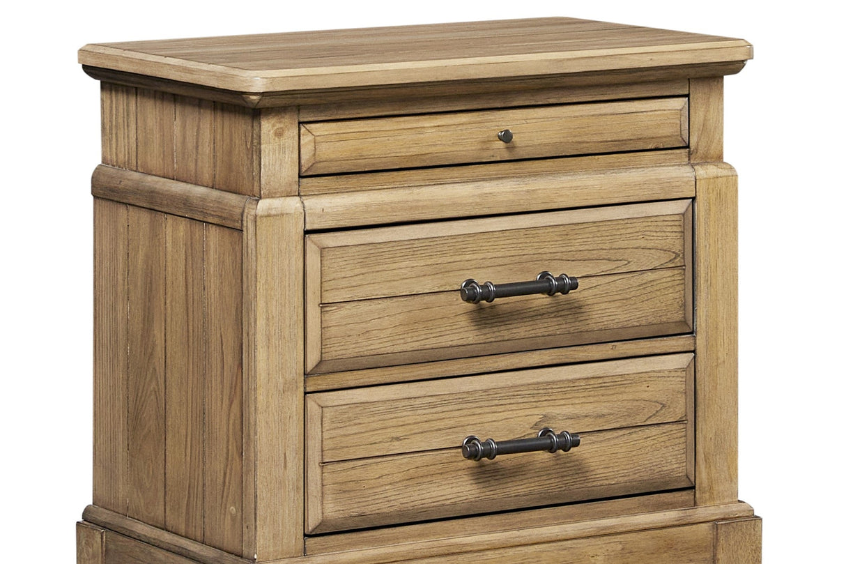 2 Drawer Nightstand w/ Tray