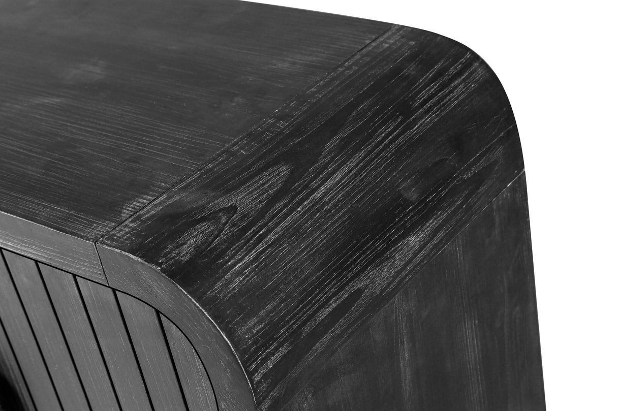 Amulette 4-Door Sideboard with Curved Edge and Adjustable Shelves