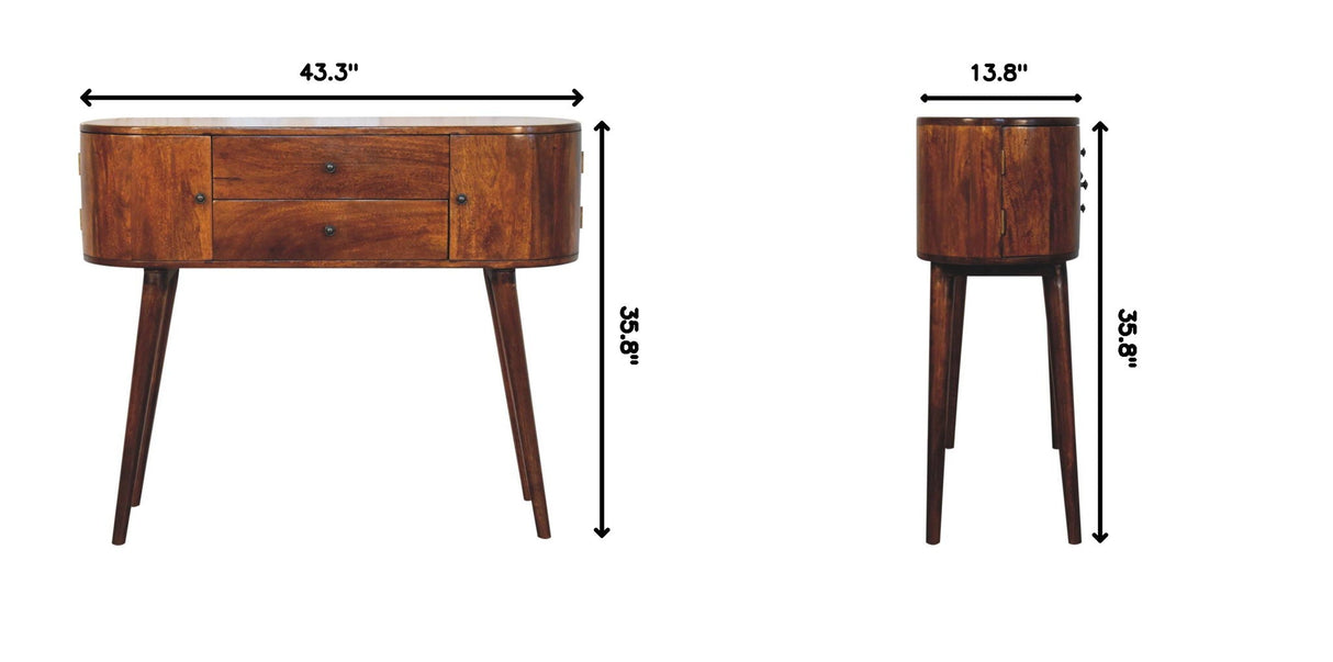 Grove Console Table - Brown