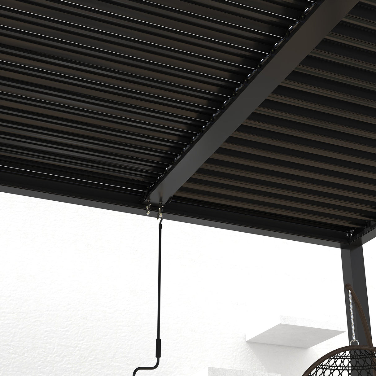 8610J Louver Pergola 10x19ft Aluminum Frame & Louvers