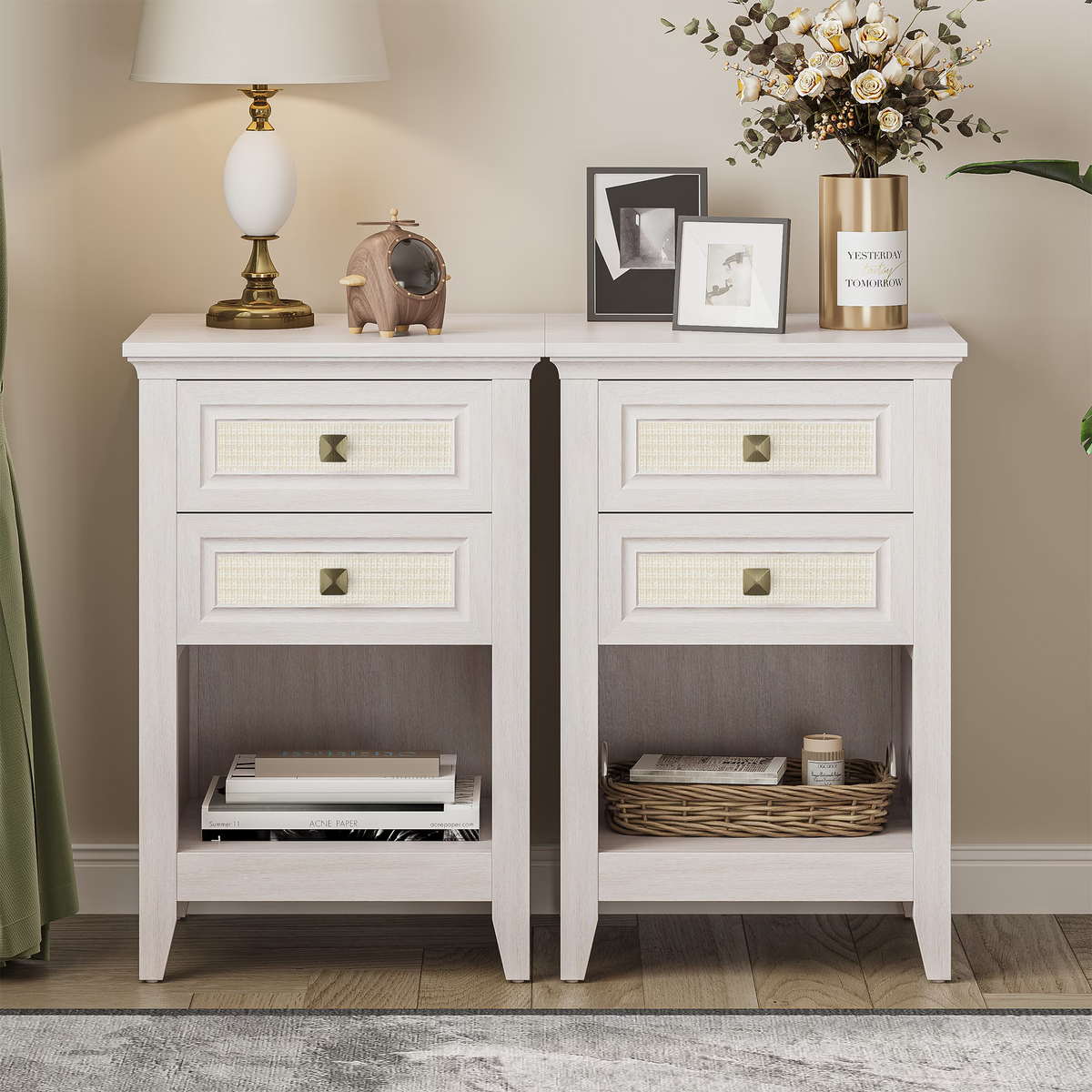 Grayish Nightstand