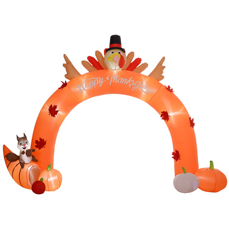 HOMCOM-9.7ft-Thanksgiving-Inflatables-Turkey-Archway-Outdoor-Decorations-Fall-Decor
